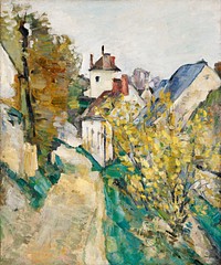 The House of Dr. Gachet in Auvers-sur-Oise (ca. 1872&ndash;1873) by Paul C&eacute;zanne. Original from Yale University Art Gallery. Digitally enhanced by rawpixel.