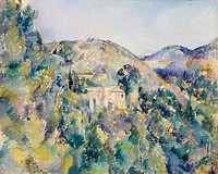 View of the Domaine Saint-Joseph (late 1880s) by <a href="https://www.rawpixel.com/search/Paul%20Cezanne?sort=curated&amp;type=all&amp;page=1">Paul C&eacute;zanne</a>. Original from The MET Museum. Digitally enhanced by rawpixel.