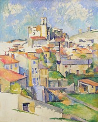 Gardanne (ca. 1885&ndash;1886) by <a href="https://www.rawpixel.com/search/Paul%20Cezanne?sort=curated&amp;type=all&amp;page=1">Paul C&eacute;zanne</a>. Original from The MET Museum. Digitally enhanced by rawpixel.