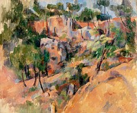 Bib&eacute;mus (ca. 1894&ndash;1895) by <a href="https://www.rawpixel.com/search/Paul%20Cezanne?sort=curated&amp;type=all&amp;page=1">Paul C&eacute;zanne</a>. Original from Original from Barnes Foundation. Digitally enhanced by rawpixel.