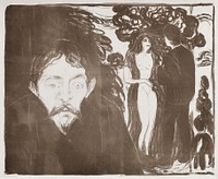 Jealousy (1896) by Edvard Munch. Original from The Art Institute of Chicago. Digitally enhanced by rawpixel.