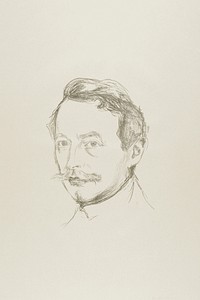 Dr. Max Linde (1902) by <a href="https://www.rawpixel.com/search/Edvard%20Munch?sort=curated&amp;type=all&amp;page=1">Edvard Munch</a>. Original from The Art Institute of Chicago. Digitally enhanced by rawpixel.