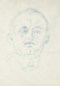 Self&ndash;Portrait (n.d.) by <a href="https://www.rawpixel.com/search/Edvard%20Munch?sort=curated&amp;type=all&amp;page=1">Edvard Munch</a>. Original from The Art Institute of Chicago. Digitally enhanced by rawpixel.