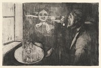 T&ecirc;te-&aacute;-T&ecirc;te (1894) by <a href="https://www.rawpixel.com/search/Edvard%20Munch?sort=curated&amp;type=all&amp;page=1">Edvard Munch</a>. Original from The MET Museum. Digitally enhanced by rawpixel. 