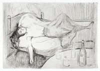 The Day After (1894) by <a href="https://www.rawpixel.com/search/Edvard%20Munch?sort=curated&amp;type=all&amp;page=1">Edvard Munch</a>. Original from The MET Museum. Digitally enhanced by rawpixel.