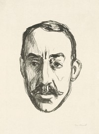 Henry van de Velde (1906) by <a href="https://www.rawpixel.com/search/Edvard%20Munch?sort=curated&amp;type=all&amp;page=1">Edvard Munch</a>. Original from the Rijksmuseum. Digitally enhanced by rawpixel.