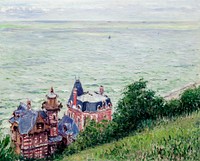 Villas at Trouville (1884) painting in high resolution by Gustave Caillebotte. Original from The Cleveland Museum of Art. Digitally enhanced by rawpixel.