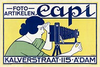 Fotoartikelen Capi; Kalverstraat 115 Amsterdam (18) by Johann Georg van Caspel. Original from The Rijksmuseum. Digitally enhanced by rawpixel.