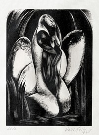 Leda (1925) by <a href="https://www.rawpixel.com/search/Paul%20Nash?sort=curated&amp;page=1&amp;tags=$cc0&amp;topic_group=$cc0">Paul Nash</a>. Original from The Clevelandart. Digitally enhanced by rawpixel.