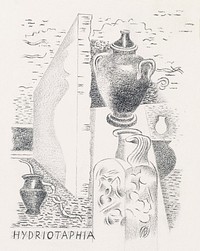 Design for Urne Buriall&ndash;Hydriotaphia (1932) drawing in high resolution by <a href="https://www.rawpixel.com/search/Paul%20Nash?sort=curated&amp;page=1&amp;tags=$cc0&amp;topic_group=$cc0">Paul Nash</a>. Original from The Birmingham Museum. Digitally enhanced by rawpixel.