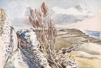 Worth Matravers, Dorset (1936) painting in high resolution by <a href="https://www.rawpixel.com/search/Paul%20Nash?sort=curated&amp;page=1&amp;tags=$cc0&amp;topic_group=$cc0">Paul Nash</a>. Original from The Yale University Art Gallery. Digitally enhanced by rawpixel.