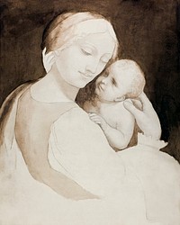 Madonna and Child, and Fragment of Woman’s Torso (1800–1825) by Leonardo da Vinci. Original from The Art Institute of Chicago. Digitally enhanced by rawpixel.