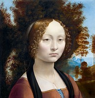 Ginevra de&#39; Benci (ca.1474&ndash;1478) painting in high resolution by <a href="https://www.rawpixel.com/search/Leonardo%20da%20Vinci?sort=curated&amp;page=1">Leonardo da Vinci</a>. Original from The National Gallery of Art. Digitally enhanced by rawpixel.