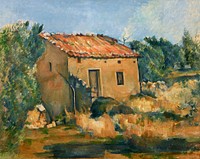 Paul Cézanne's Abandoned House near Aix-en-Provence (1885–1887) landscape painting. Original from the Dallas Museum of Art. Digitally enhanced by rawpixel.