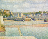 Georges Seurat's The Outer Harbor (1888) famous painting. Original from the Saint Louis Art Museum. Digitally enhanced by rawpixel.