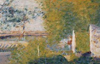 Georges Seurat's The Bridge at Bineau (1859&ndash;1891) famous painting. Original from the National Museum of Sweden. Digitally enhanced by rawpixel.