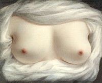 Exposed female breasts, vintage nude illustration. Beauty Revealed (1828) by <a href="https://www.metmuseum.org/art/collection/search#!?q=Sarah%20Goodridge&amp;perPage=20&amp;sortBy=Relevance&amp;offset=0&amp;pageSize=0">Sarah Goodridge</a>. Original from The MET museum. Digitally enhanced by rawpixel.