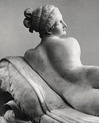 Reclining Naiad (1819&ndash;1824) by <a href="https://www.metmuseum.org/art/collection/search#!?q=Antonio%20Canova&amp;perPage=20&amp;sortBy=Relevance&amp;offset=0&amp;pageSize=0">Antonio Canova</a>. Original from The MET museum. Digitally enhanced by rawpixel.