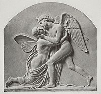 L&#39;Amour et Psych&eacute; de Gibson (1859) by <a href="http://www.getty.edu/art/collection/artists/1832/james-anderson-british-1813-1877/">James Anderson</a>. Original from The J. Paul Getty Museum. Digitally enhanced by rawpixel.