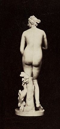 Naked woman sculpture, Statue of nude female figure (ca. 1870&ndash;1890). Original from The Getty. Digitally enhanced by rawpixel.