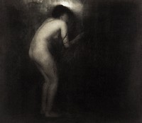 Erotic vintage naked woman, La Cigale by Edward Steichen (1879–1973). Original from The Getty. Digitally enhanced by rawpixel.