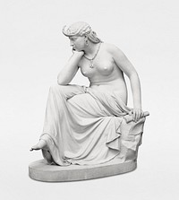 Nude sculpture, The Libyan Sibyl (1860&ndash;1861) by William Wetmore Story. Original from The MET Museum. Digitally enhanced by rawpixel.