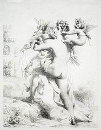Grasp All, Lose All (ca. 1816) by Pierre Gu&eacute;rin. Original from The Cleveland Museum of Art. Digitally enhanced by rawpixel.