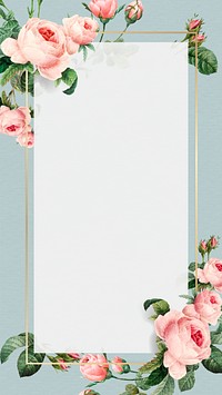 Golden rectangle frame vector mobile phone wallpaper