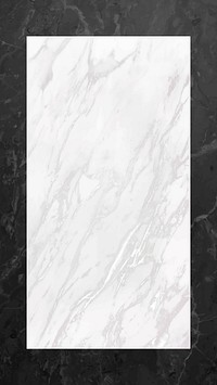 Blank marble textured frame vector