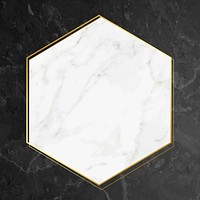 Blank marble textured frame vector