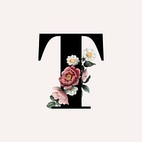 Classic and elegant floral alphabet | Premium Vector - rawpixel