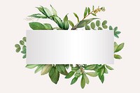 Tropical botanical banner design vector