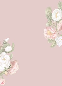 Elegant floral frame design vector