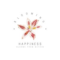 Happiness blooms from within with lily flower vector