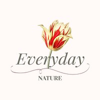 Everyday nature logo design vector