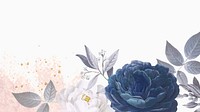 Blue roses themed background vector