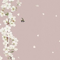 Blooming floral wedding card design
