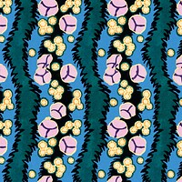 Botanical pattern background, art deco & art nouveau design vector