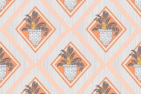 Art deco nature background, vintage colorful design psd