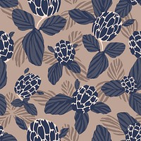 Vintage flower seamless background, art deco & art nouveau vector