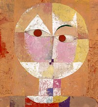 Senecio (Baldgreis) (1922) painting in high resolution by Paul Klee. Original from the Kunstmuseum Basel Museum. Digitally enhanced by rawpixel.