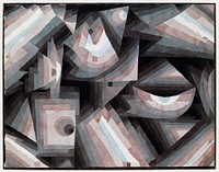 Crystal gradation (1921) painting in high resolution by Paul Klee. Original from the Kunstmuseum Basel Museum. Digitally enhanced by rawpixel.