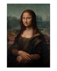 Mona Lisa poster, Leonardo da Vinci's famous portrait (1503&ndash;1506) painting. Original from Wikimedia Commons. Digitally enhanced by rawpixel.