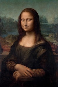 Leonardo da Vinci's Portrait of Mona Lisa del Giocondo (1503–1506) famous painting. Original from Wikimedia Commons. Digitally enhanced by rawpixel.