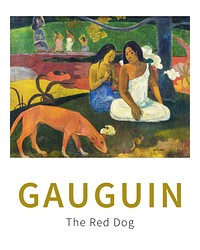 Paul Gauguin poster, famous women painting Arearea wall art decor