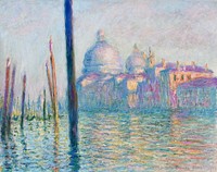 Claude Monet's Le Grand Canal (1908) famous painting. Original from Wikimedia Commons. Digitally enhanced by rawpixel.