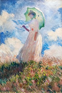 Claude Monet's Suzanne Hosched&eacute; (1886) famous painting. Original from Wikimedia Commons. Digitally enhanced by rawpixel.