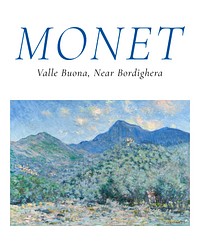 Claude Monet poster, famous landscape painting Valle Buona wall decor