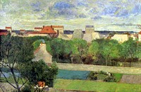 Paul Gauguin's The Market Gardens of Vaugirard (1879) famous painting. Original from Wikimedia Commons. Digitally enhanced by rawpixel.