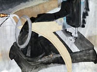 Arthur Dove's Hand Sewing Machine (1927) famous painting. Original from the MET Museum. Digitally enhanced by rawpixel.